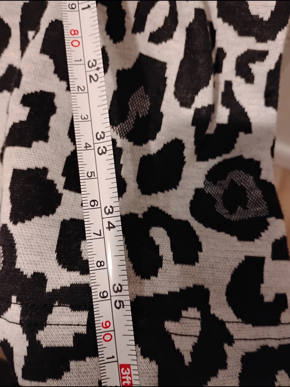 Andrea Jovine Leopard Print Long Open Front Jacket Cardigan Size Large Like New - Picture 6 of 6